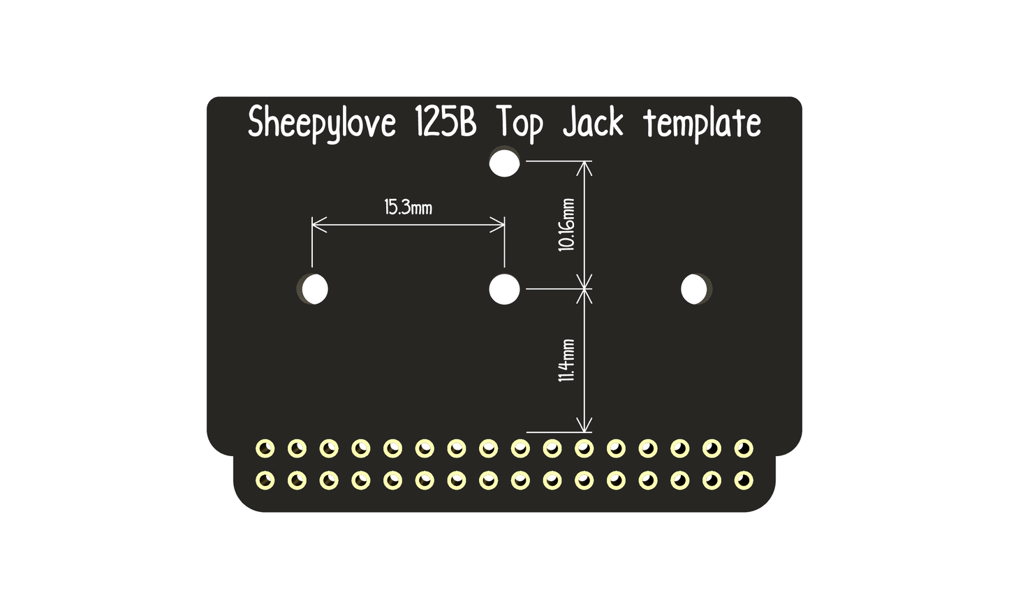 125B Top Jack Drill Template